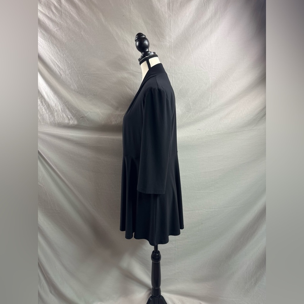 Joesph Ribkoff Light Knit Cover Up Jacket Black Size 10 - Picture 8 of 9